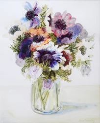 Anemonen in einem Glasgefäß, 2000